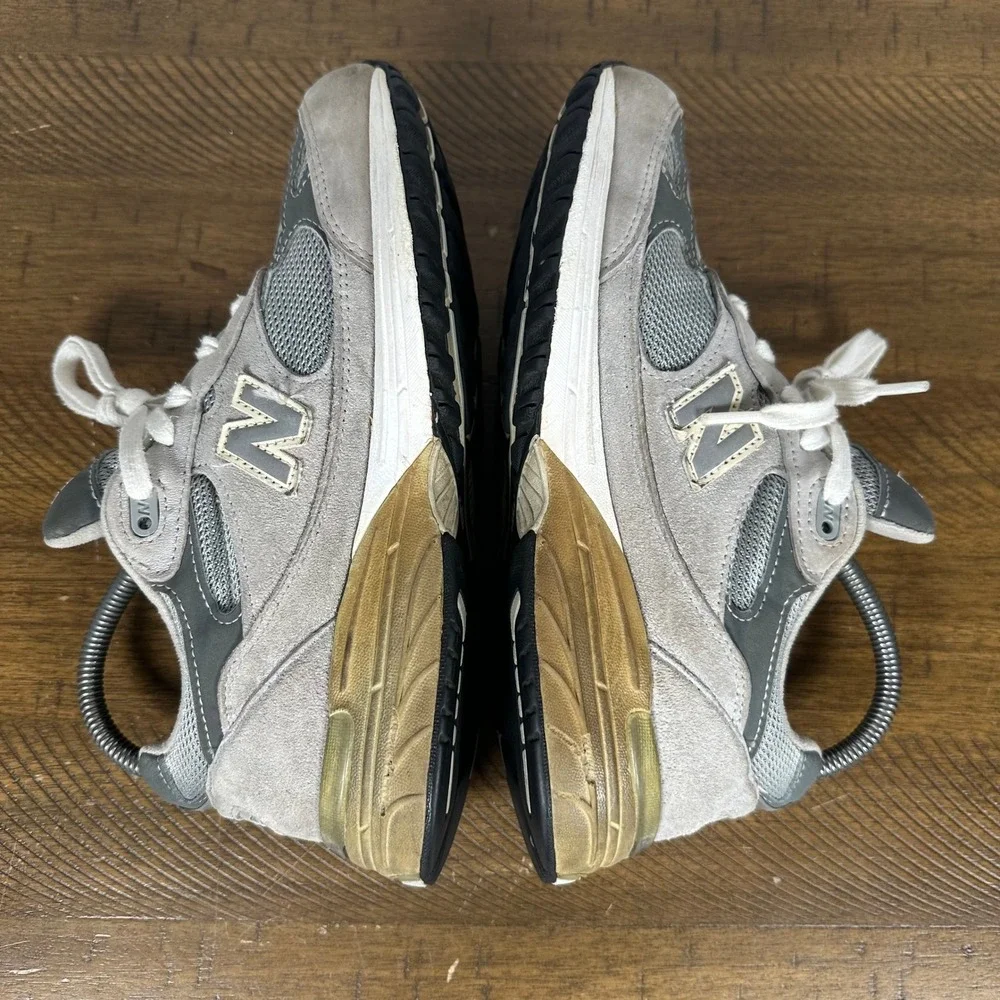 New Balance Shoes Kids 5.5Y Grey 993 Made in USA Suede Running Sneakers Athletic